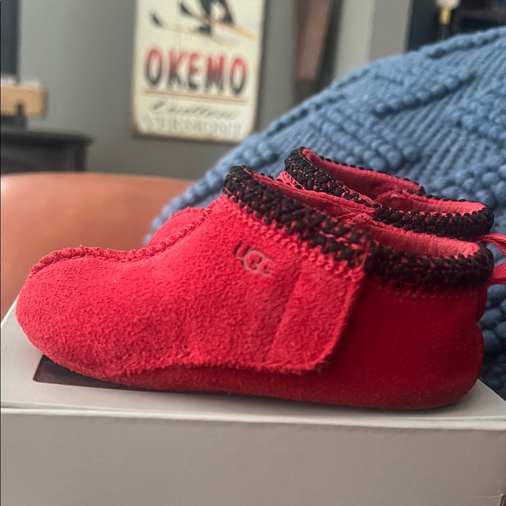 UGG Bright Red Infant Booties